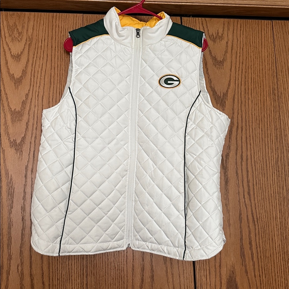 NFL Team Apparel White Quilted Vest